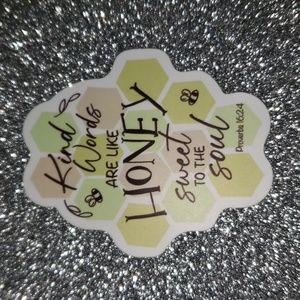 PROVERB WATERPOOF Sticker quote